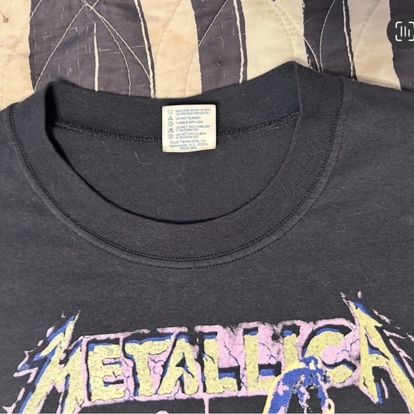 SOLD❤️ RARE❗️METALLICA VTG 80s “And Justice For All” Hammer of Justice Band Tee - Picture 9 of 13